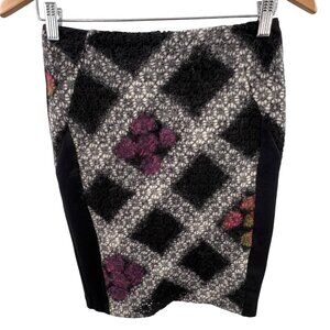 Anthropologie Weston Wear Tweed Pencil Skirt Size XS Wool Blend Career Office